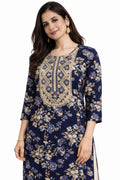 Midnight Bloom Kurta