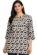 Monochrome Maze Top