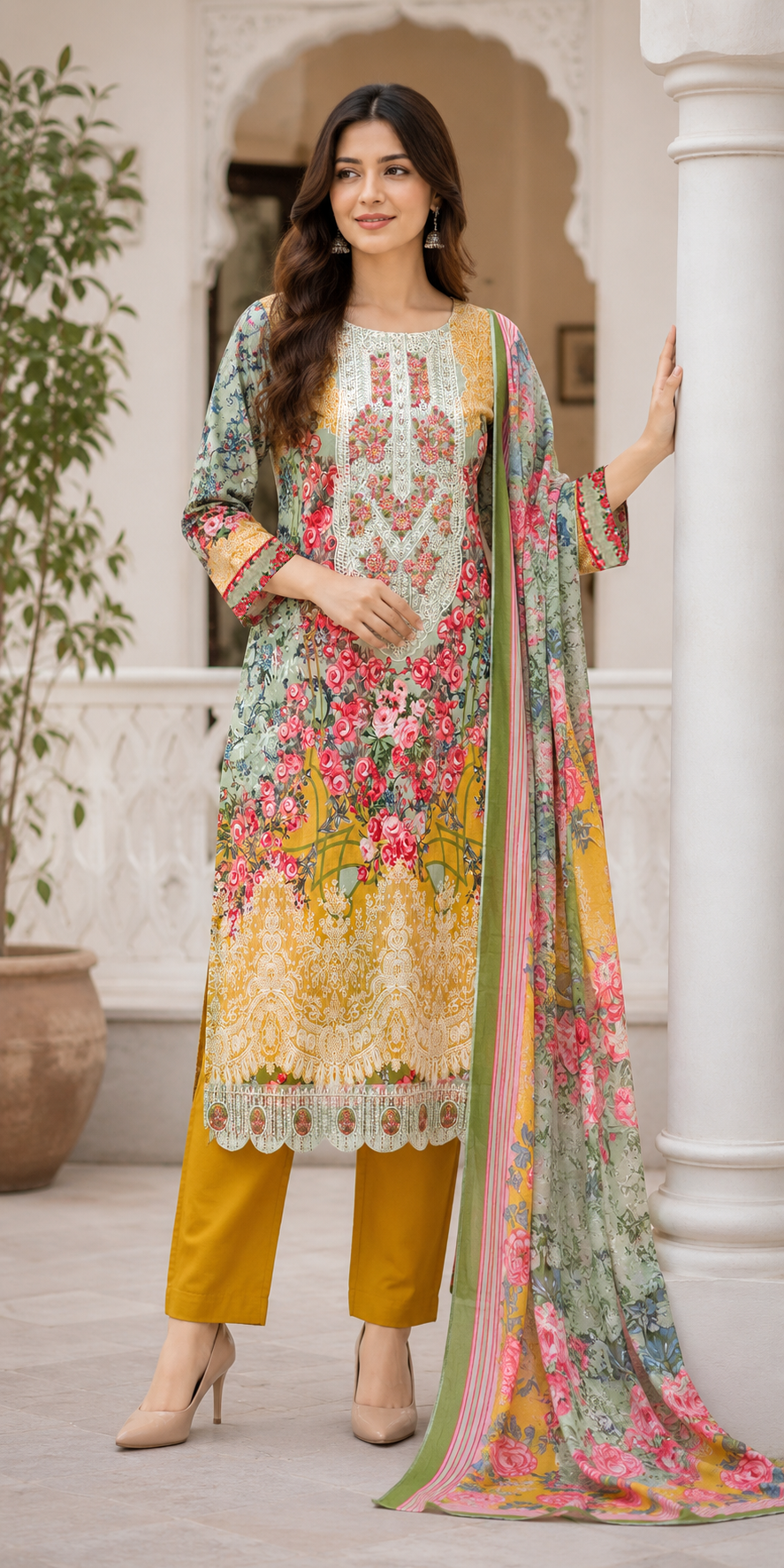 Mustard Meadow Floral Ensemble