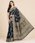 Navy Minakari Elegance Saree