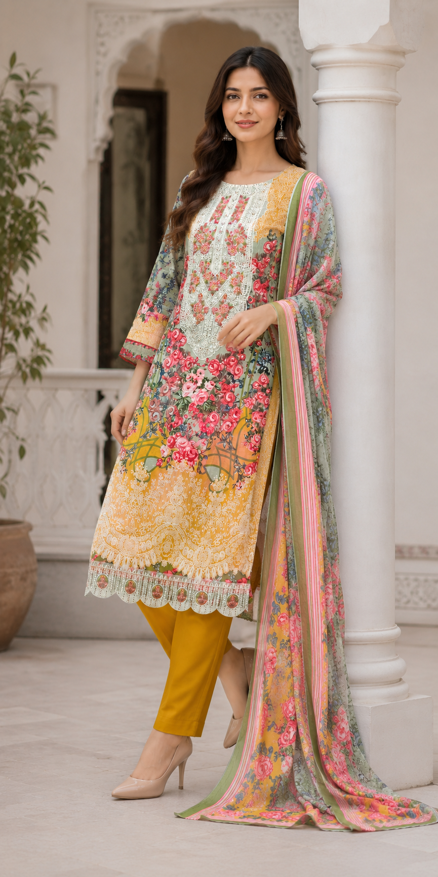 Mustard Meadow Floral Ensemble