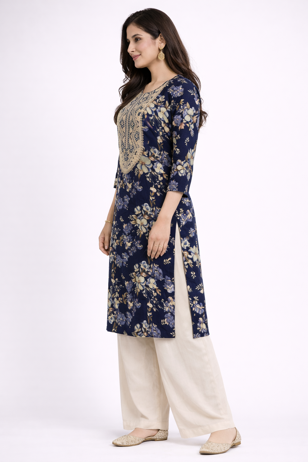 Midnight Bloom Kurta