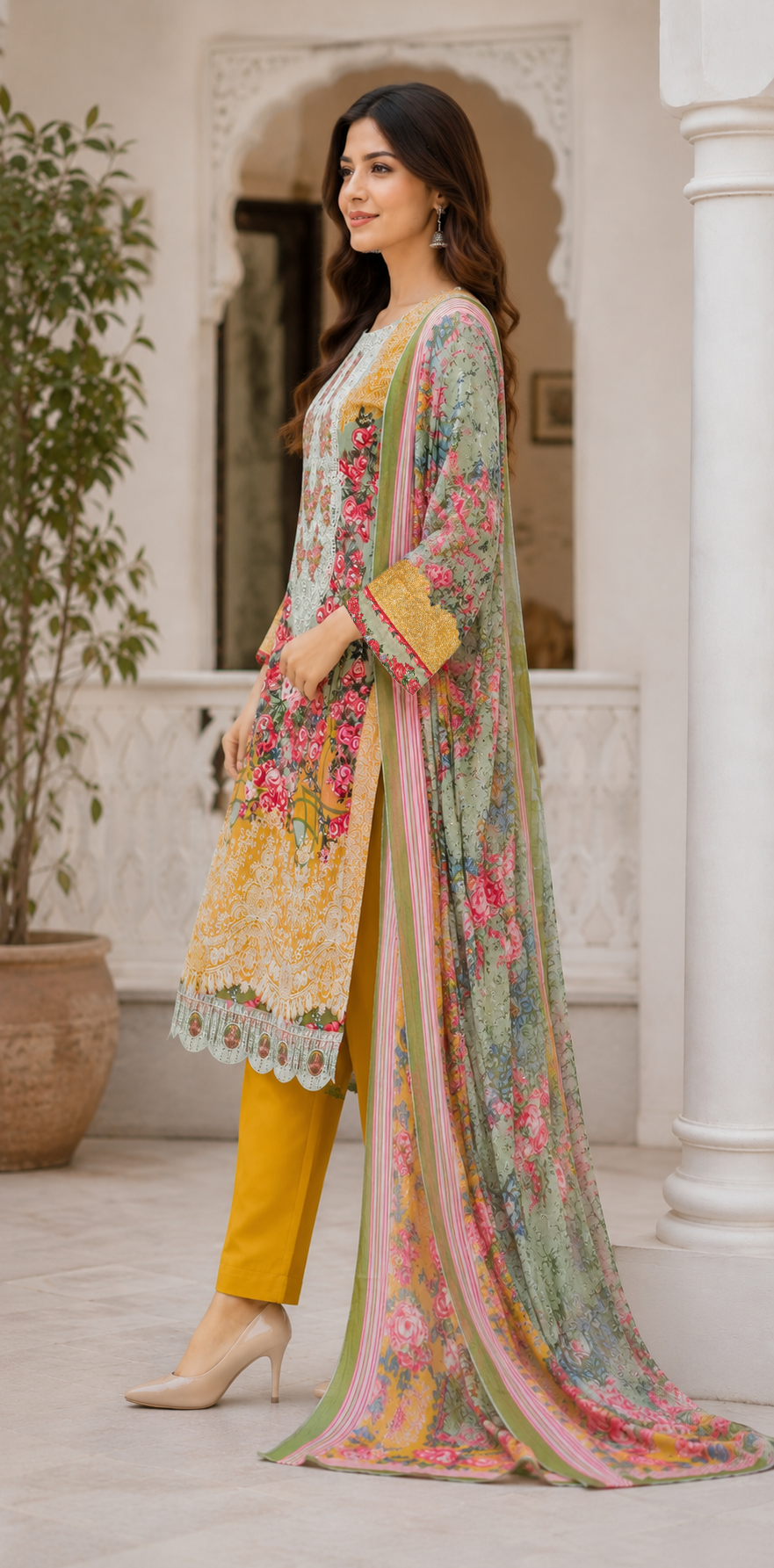 Mustard Meadow Floral Ensemble