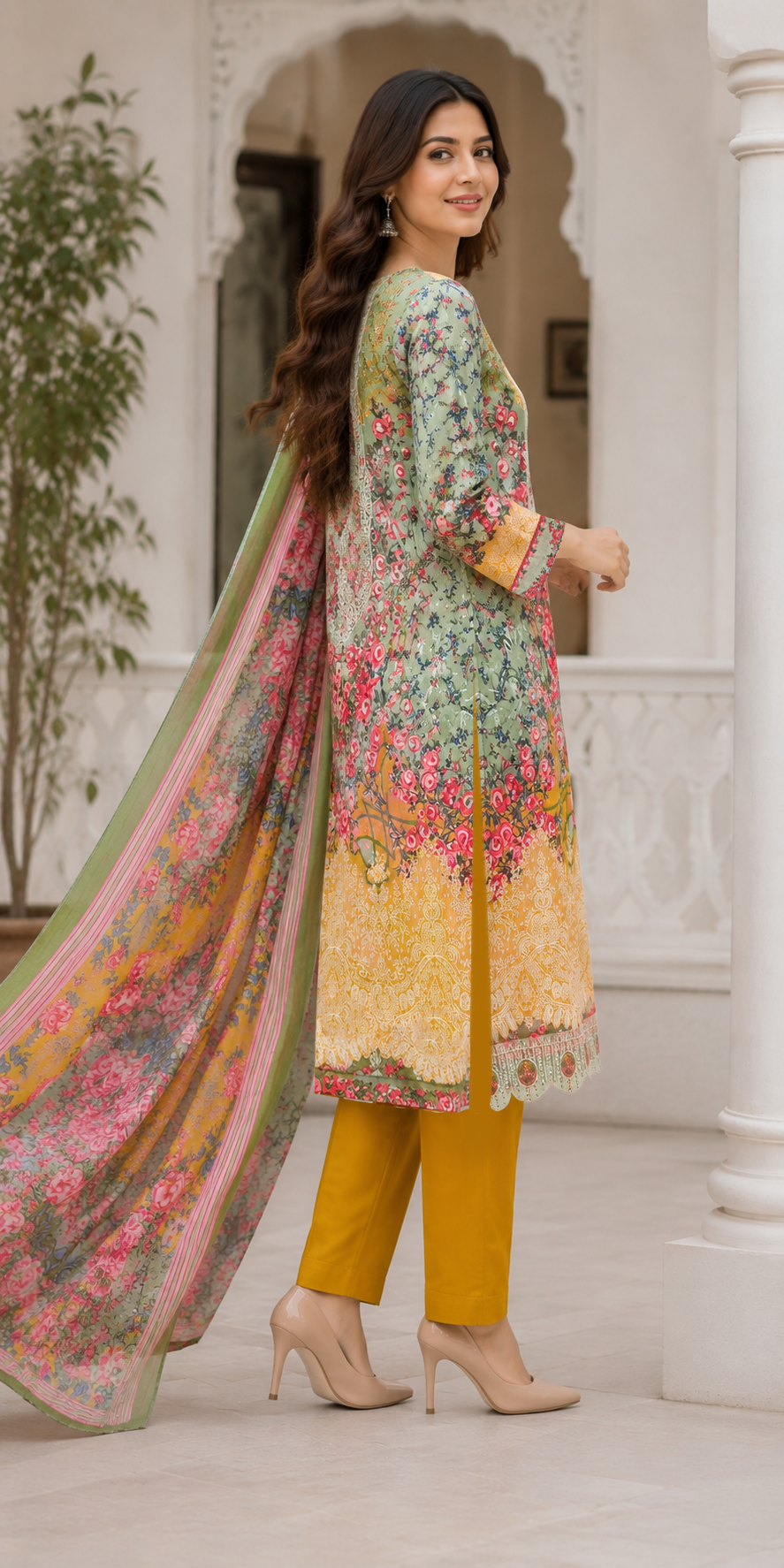 Mustard Meadow Floral Ensemble