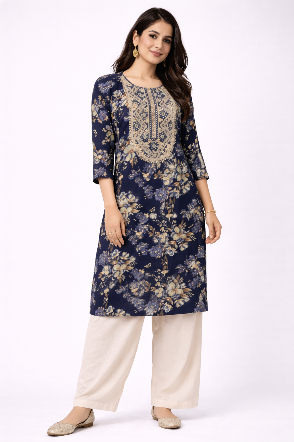 Midnight Bloom Kurta