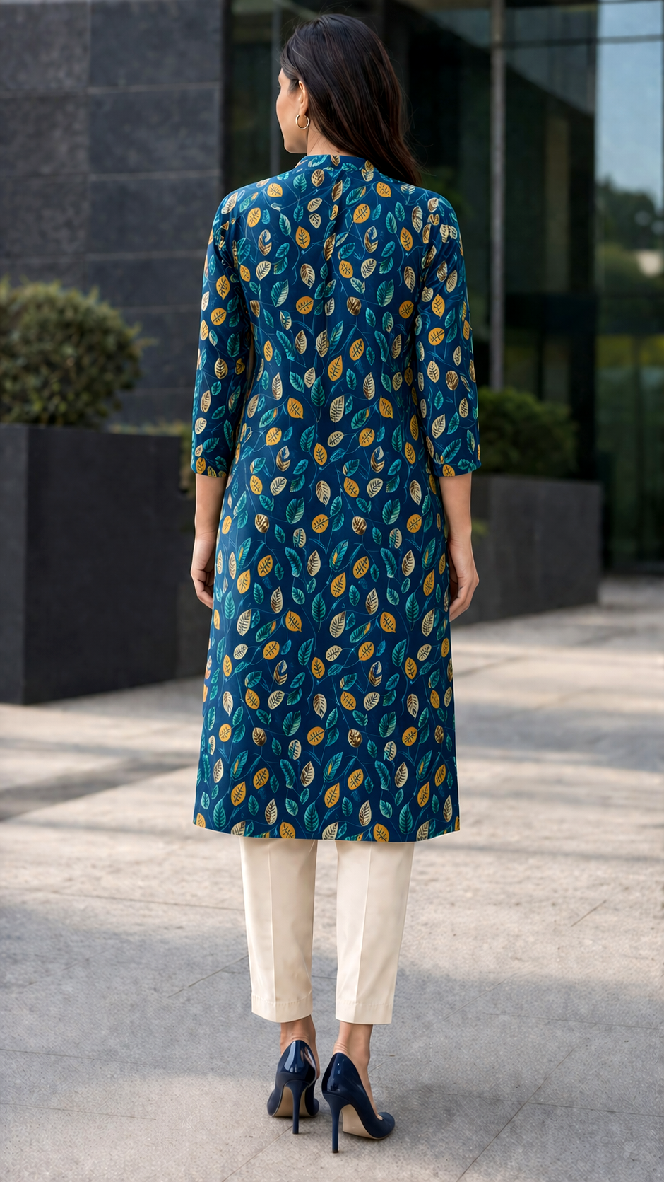 Floral Printed Cotton Kurta