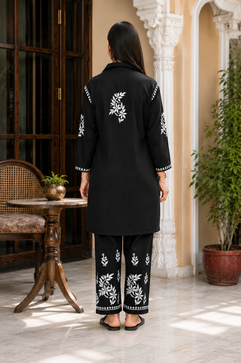Printed Chikankari Co-Ord Set