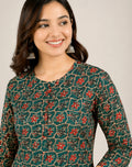 Floral Printed Cotton Kurta