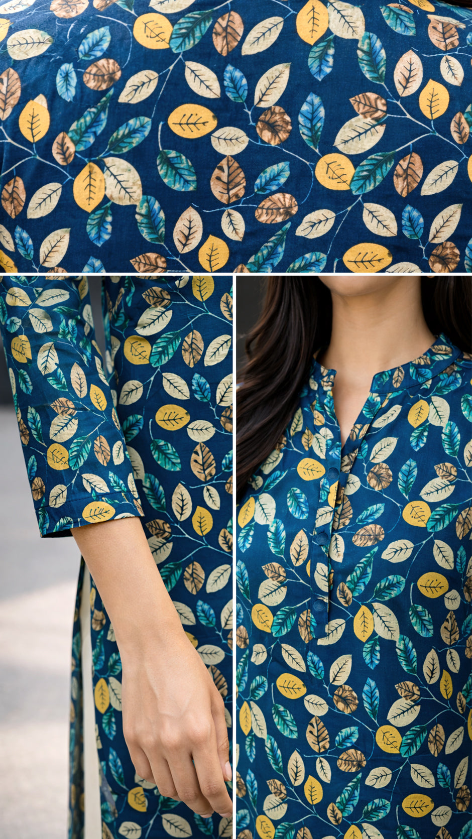 Floral Printed Cotton Kurta