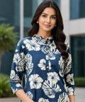 Floral Printed Cotton Kurta