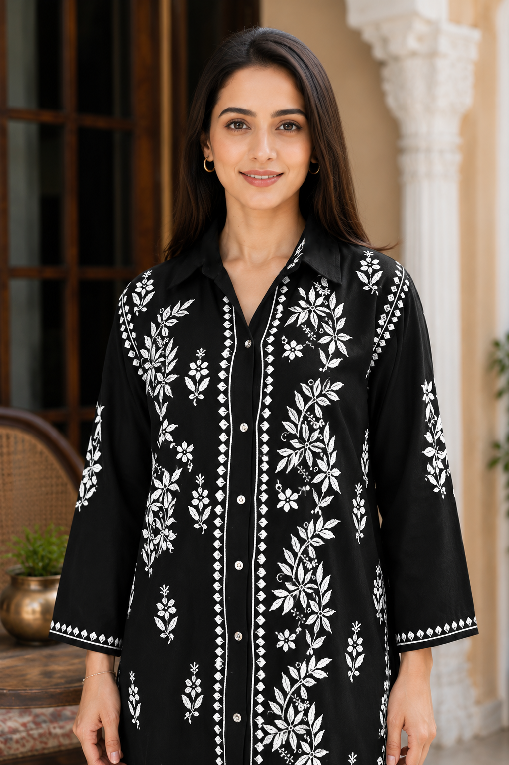 Printed Chikankari Co-Ord Set