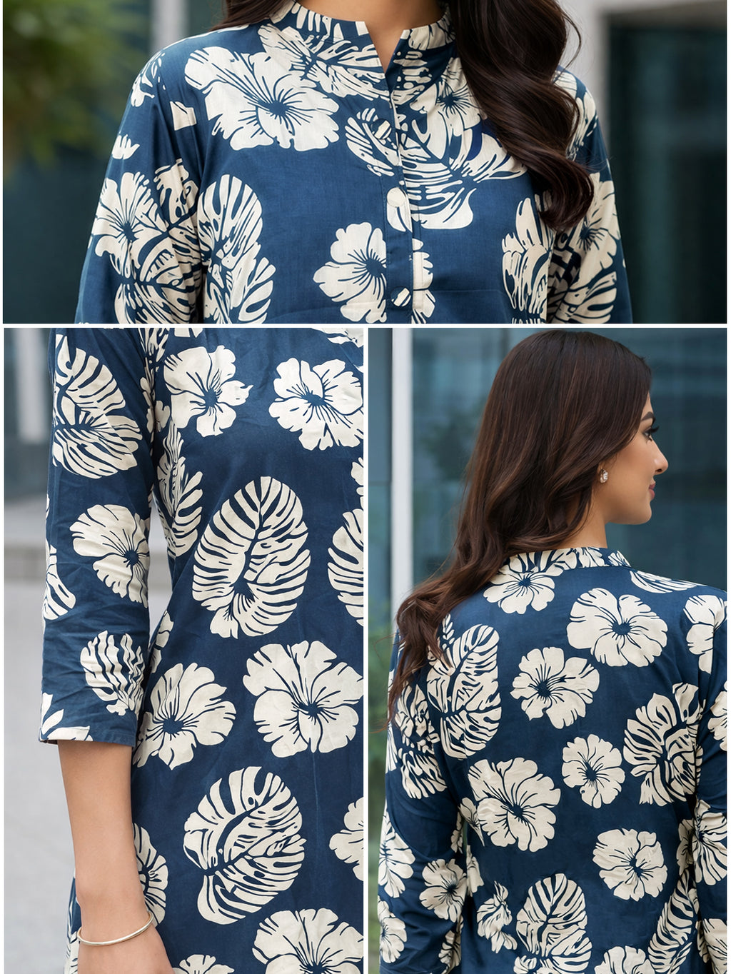 Floral Printed Cotton Kurta