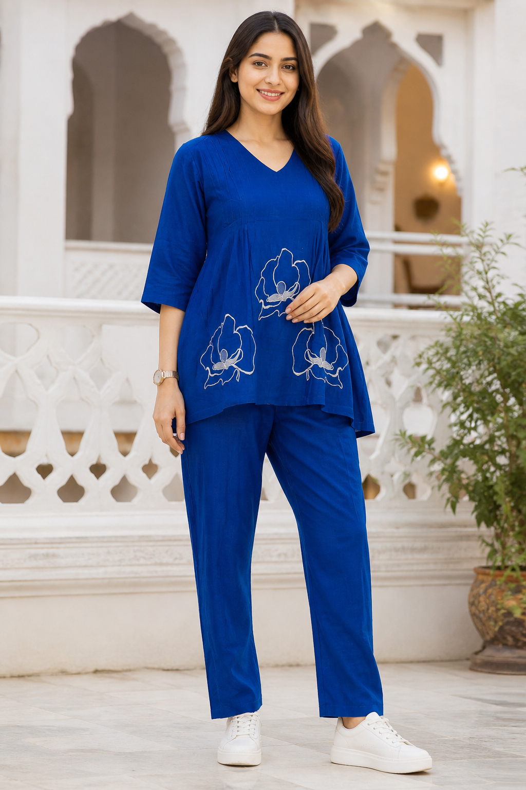 Women's Embroidered Co-Ord Set