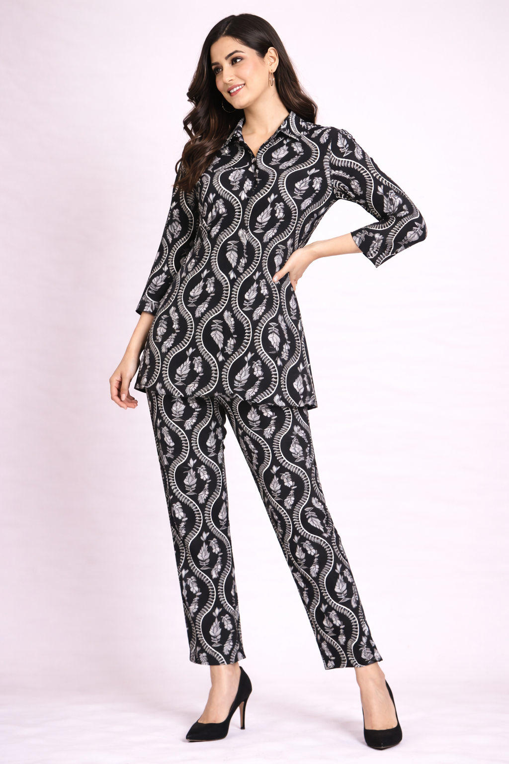 Monochrome Wave Co-ord Set