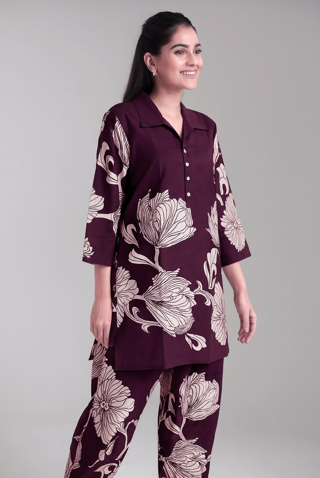 Plum Blossom Co-ord Set