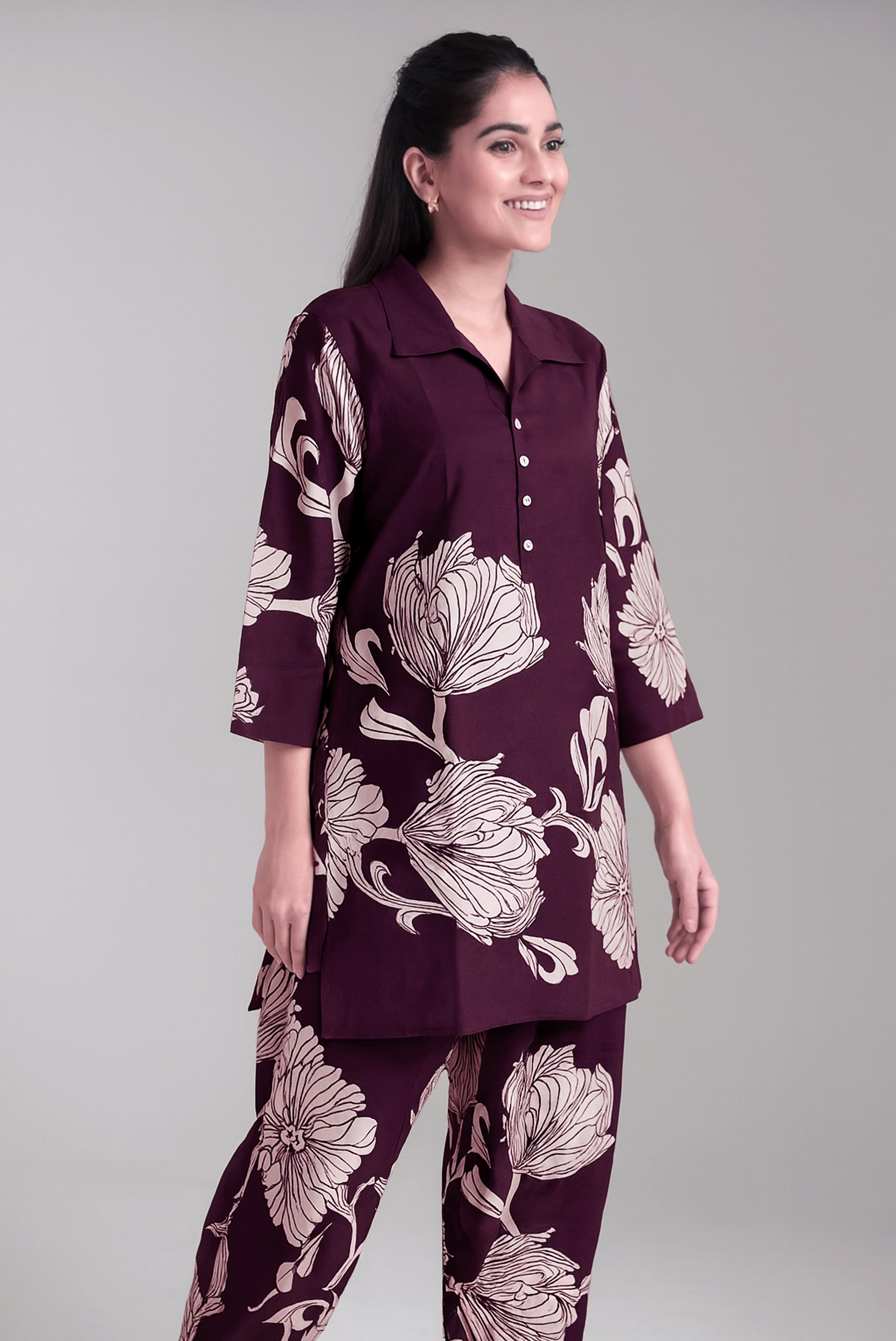 Plum Blossom Co-ord Set