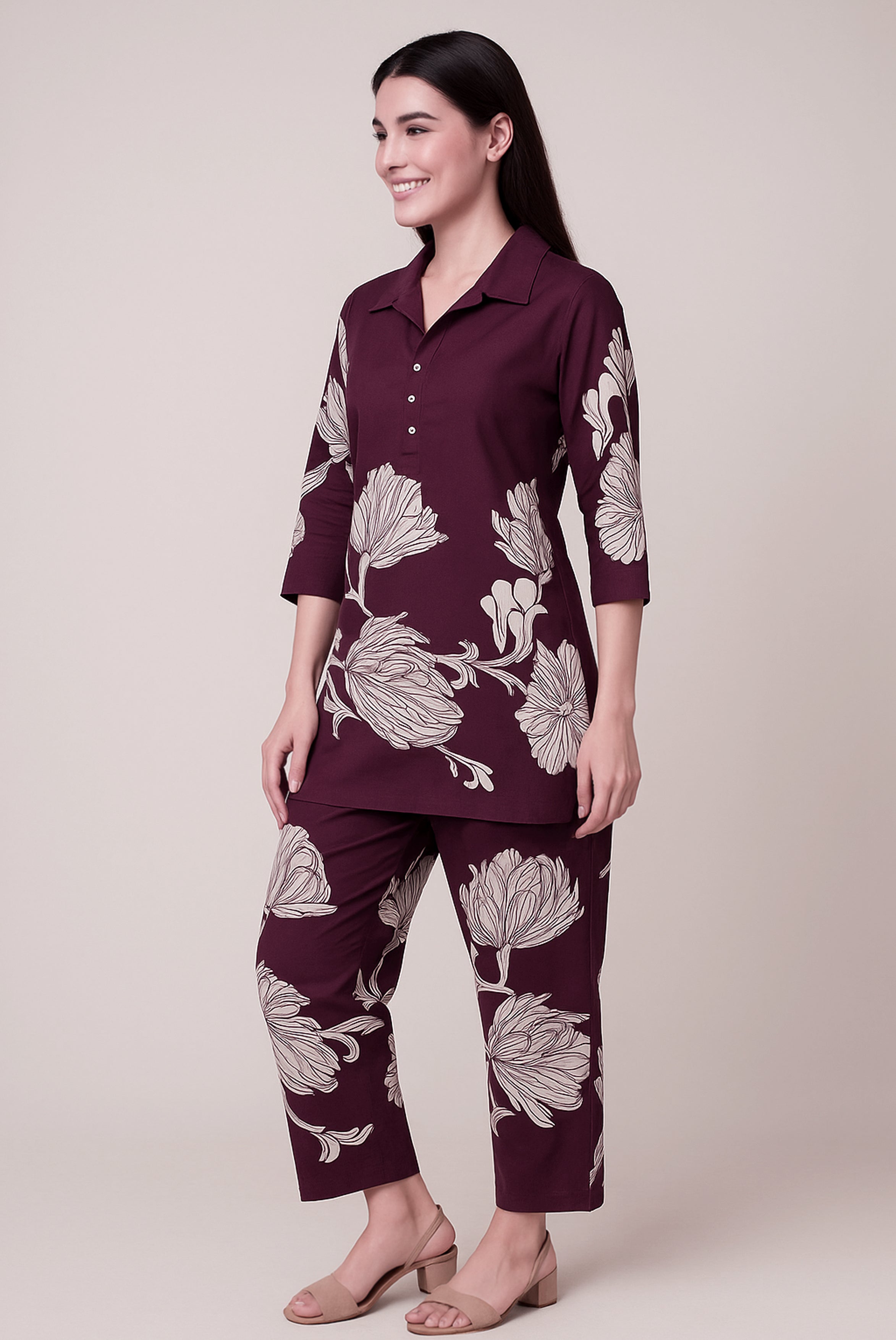 Plum Blossom Co-ord Set