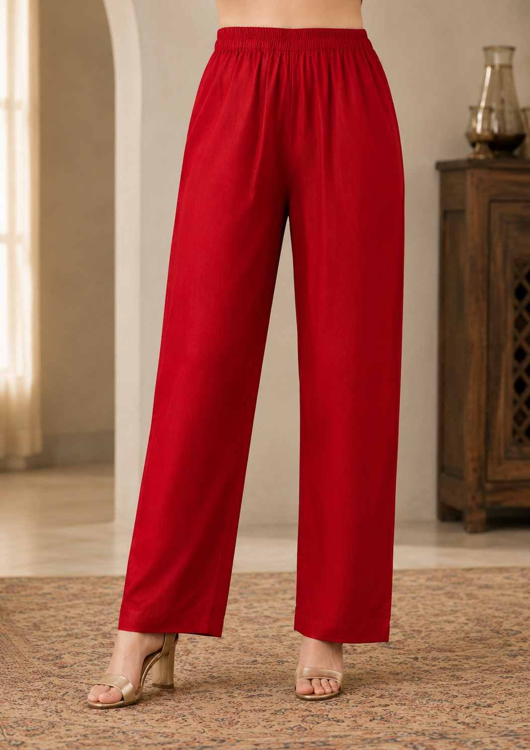 Ruby Glow Ethnic Set