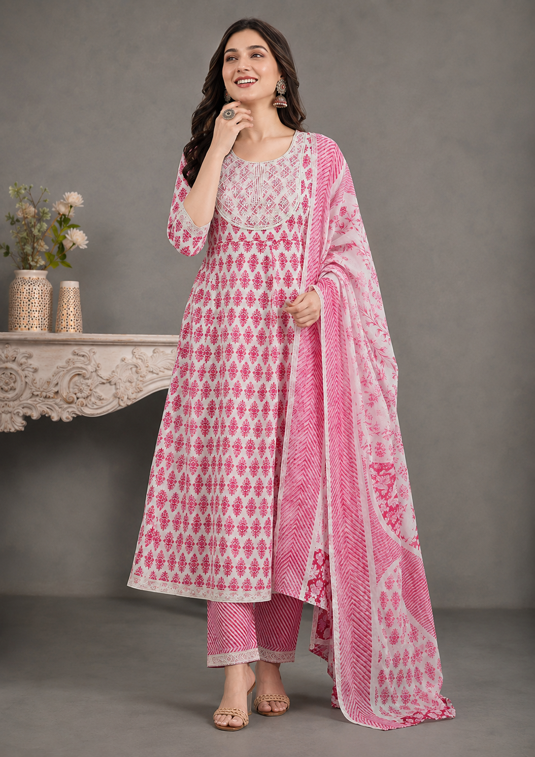 Pearl Pink Charm Ensemble