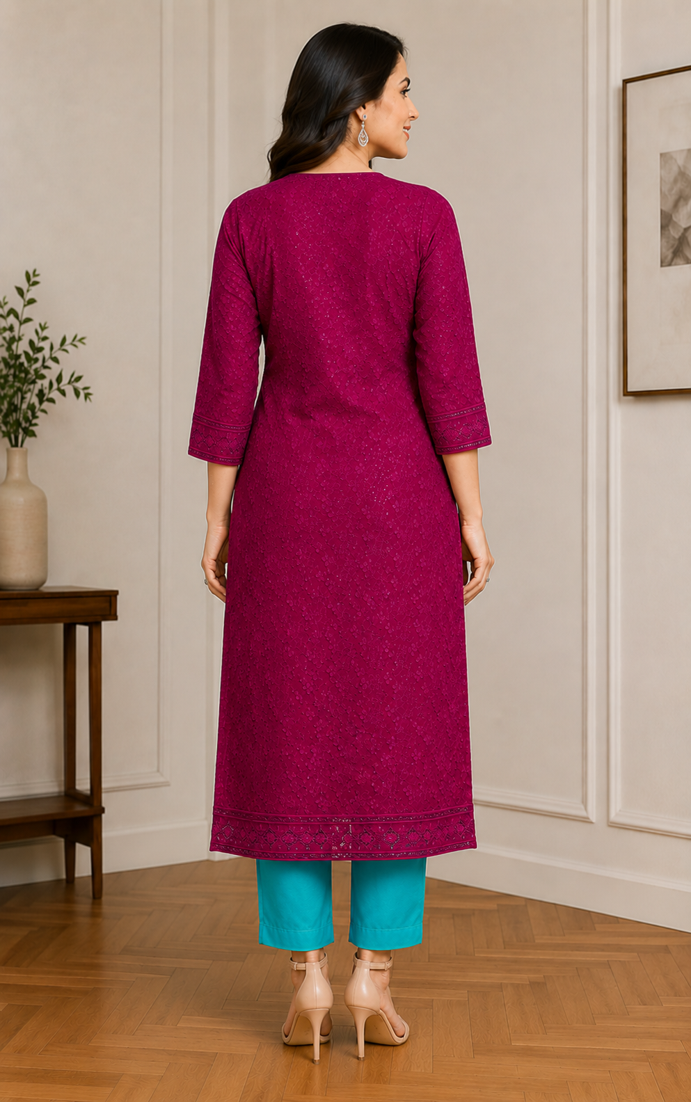 Plum Radiance Kurta