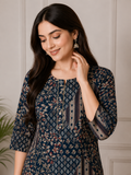 Floral Printed Cotton Kurta