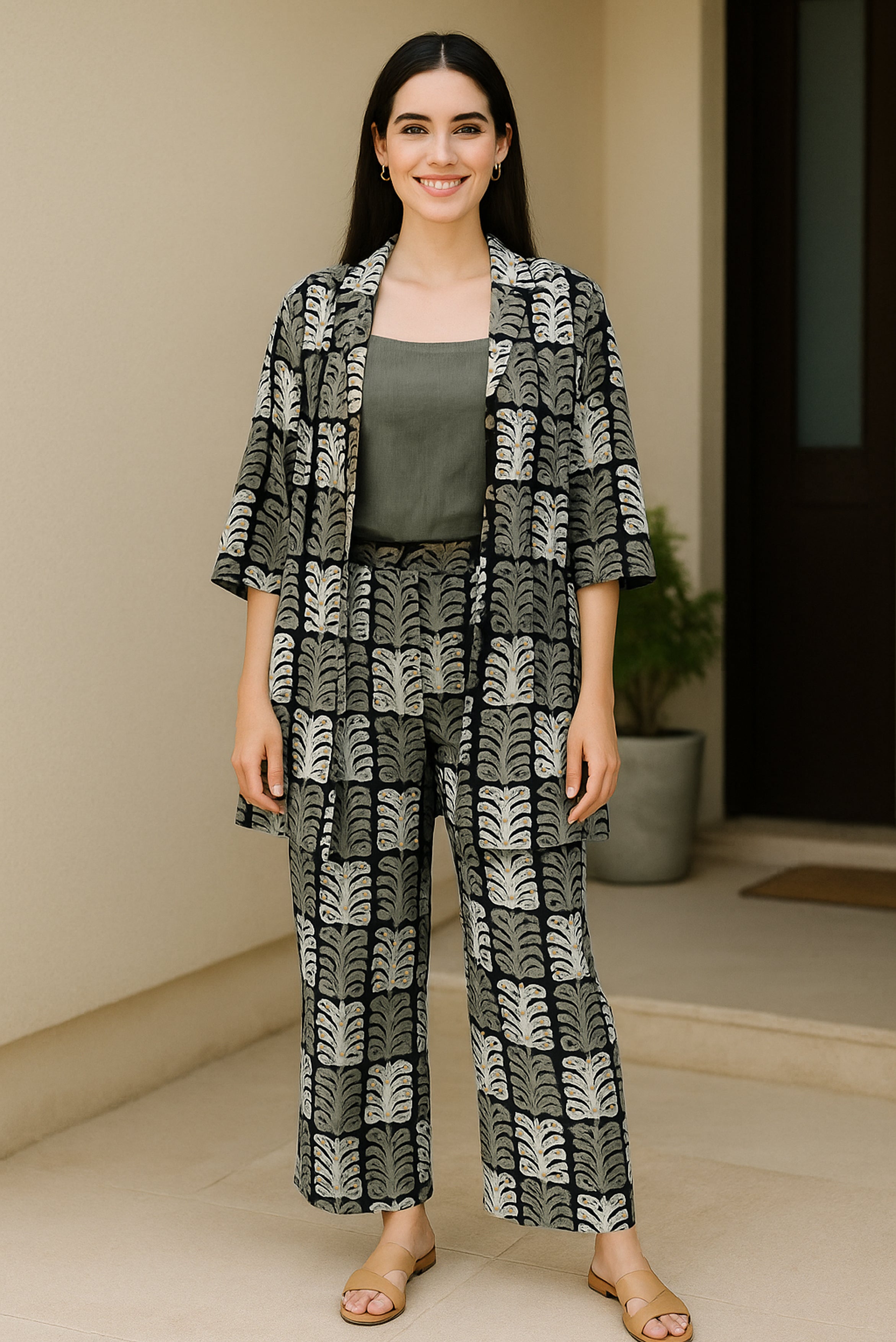 Earthy Elegance 3 piece Co-ord Set