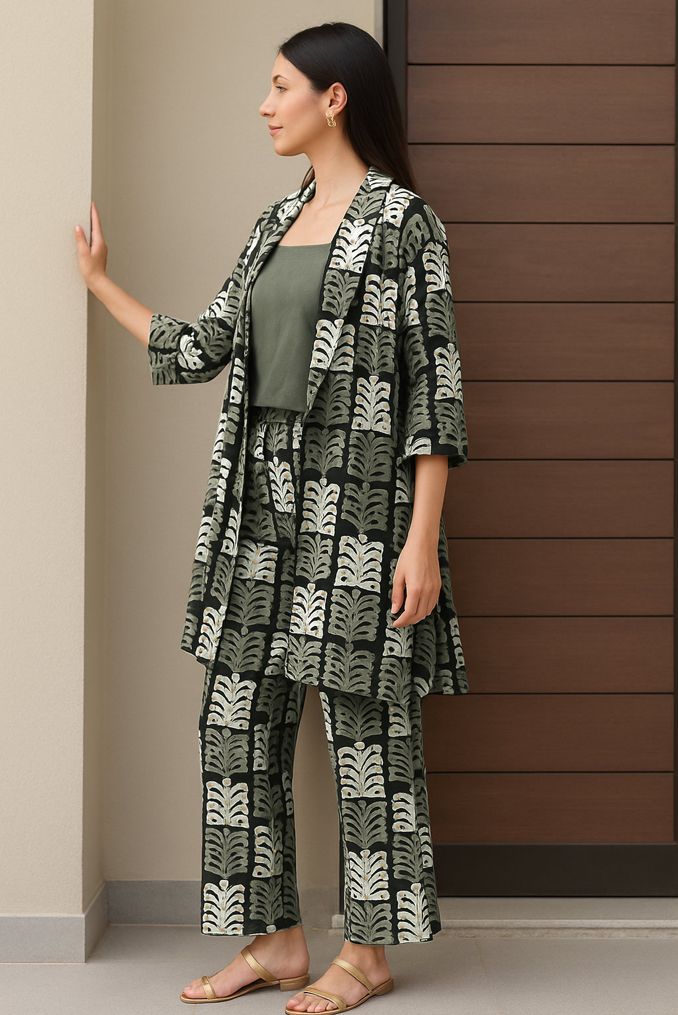 Earthy Elegance 3 piece Co-ord Set