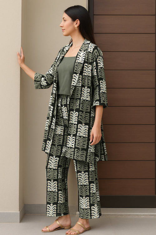Earthy Elegance 3 piece Co-ord Set