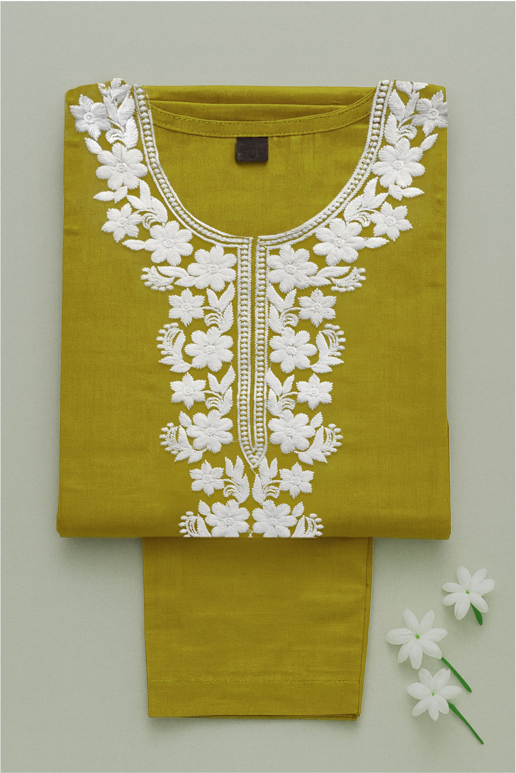 Lime Grace Chikankari Kurta