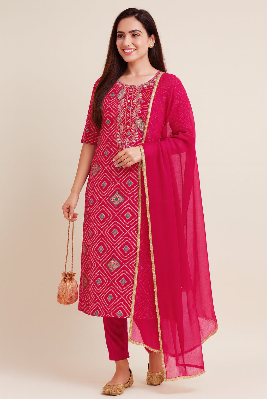 Magenta Majesty Kurta Set