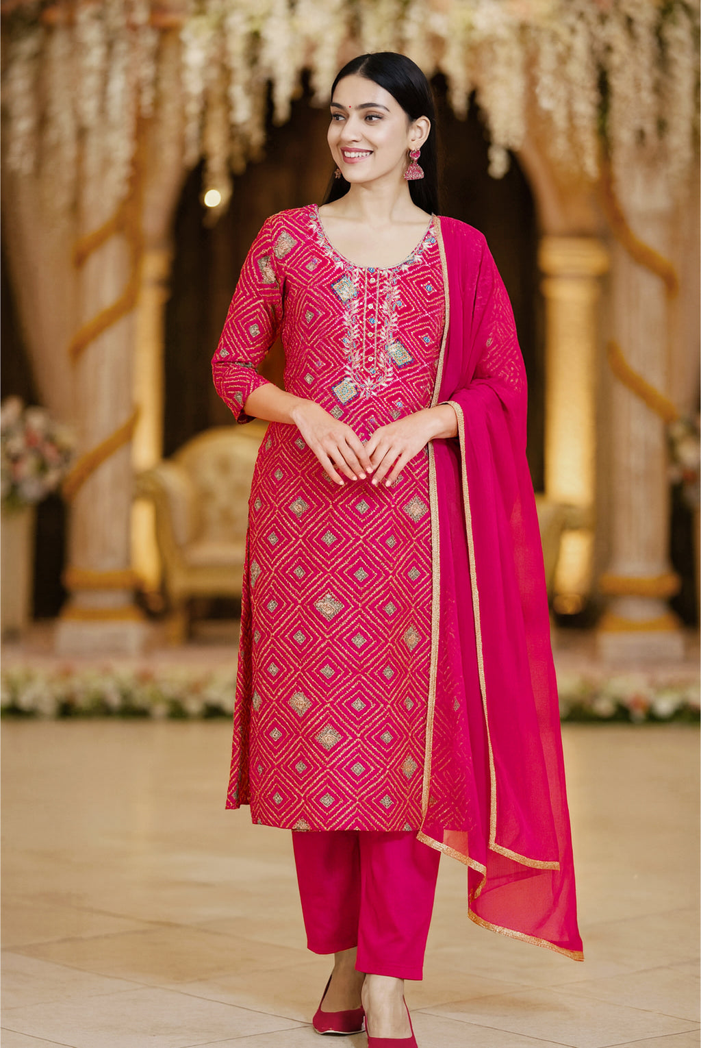 Magenta Majesty Kurta Set
