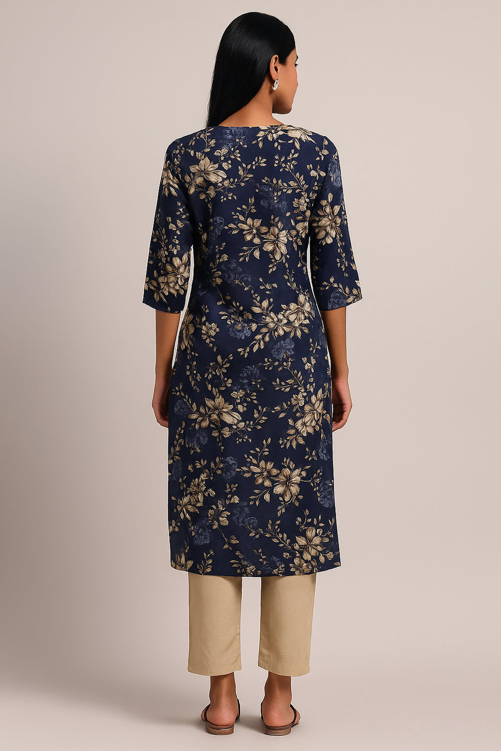 Midnight Bloom Kurta
