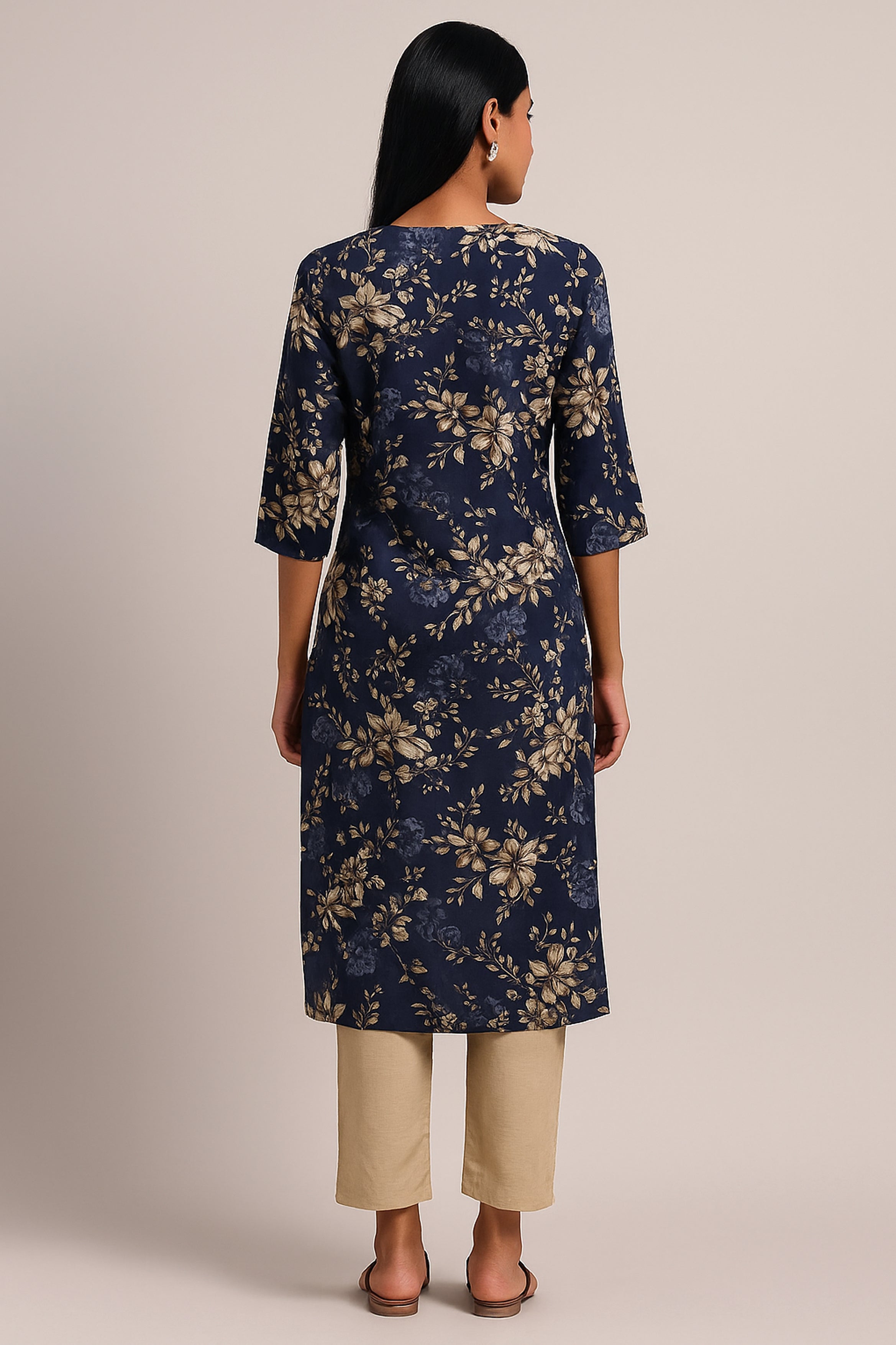 Midnight Bloom Kurta