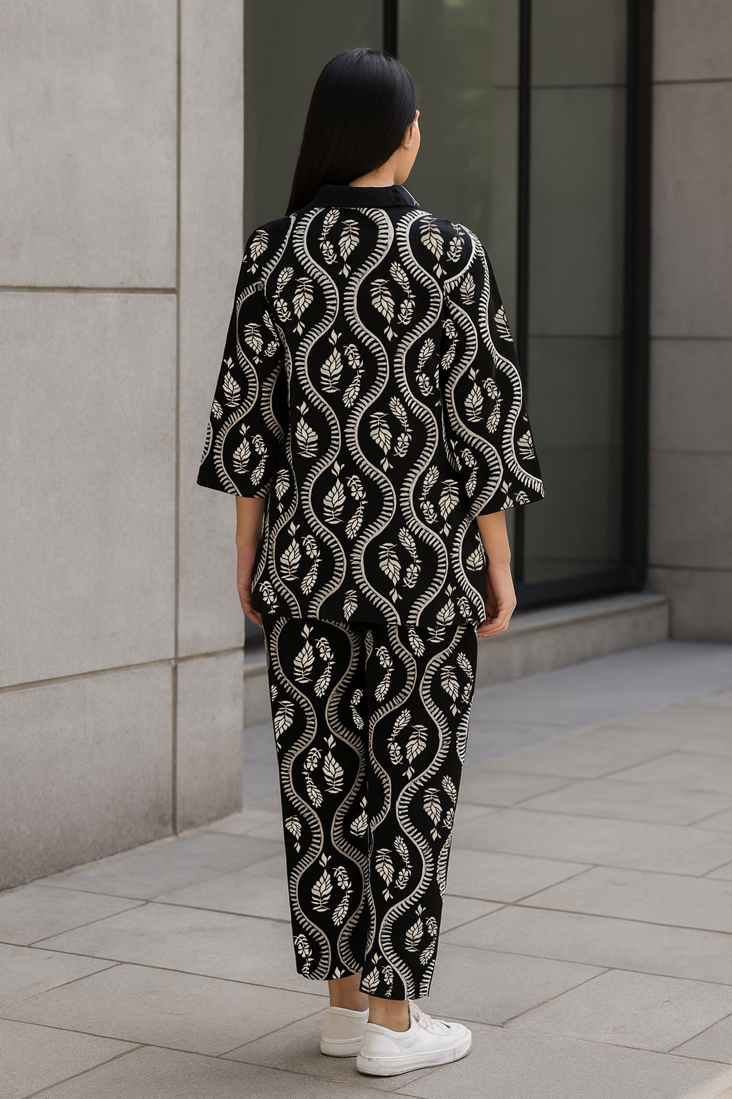 Monochrome Wave Co-ord Set