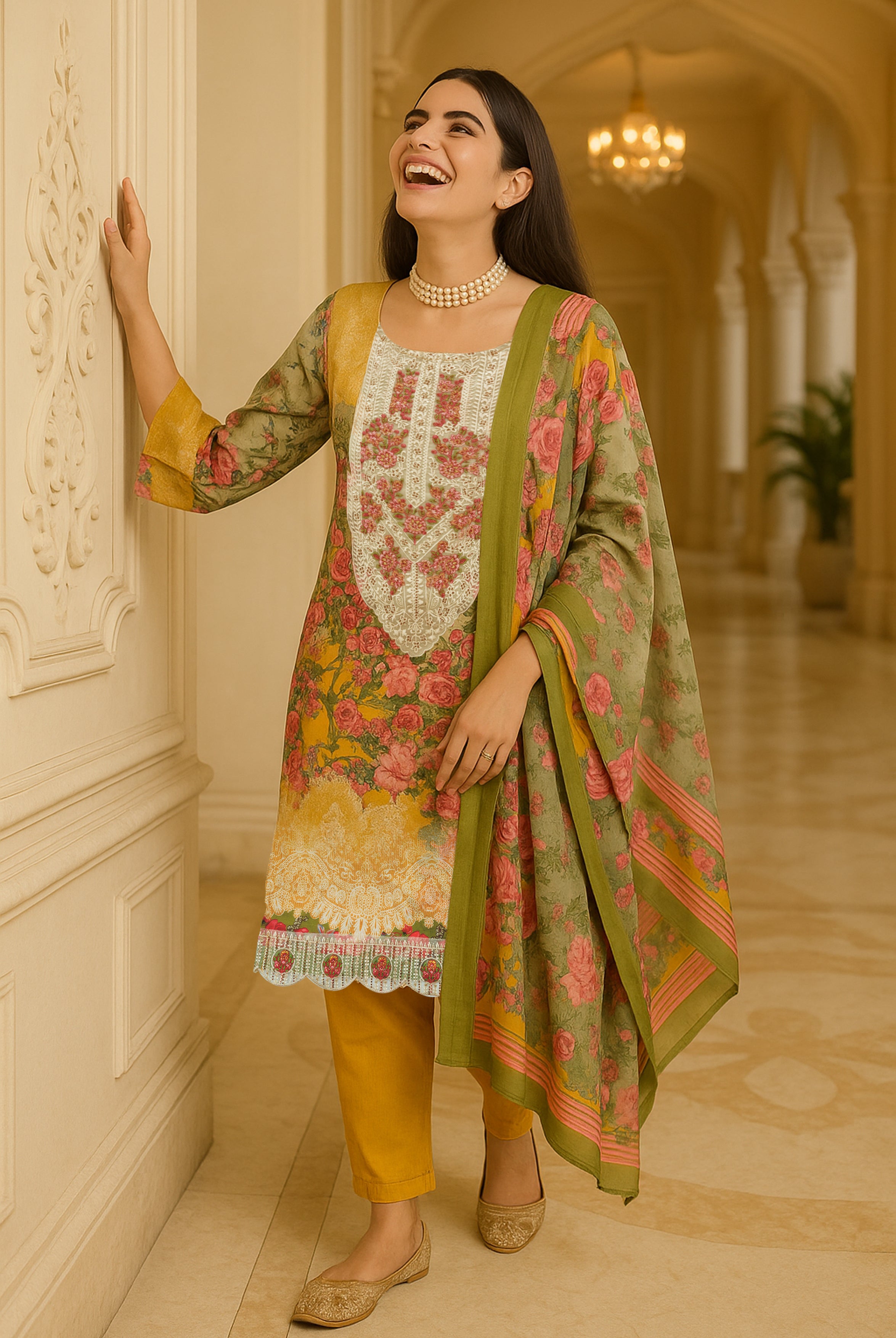 Mustard Meadow Floral Ensemble