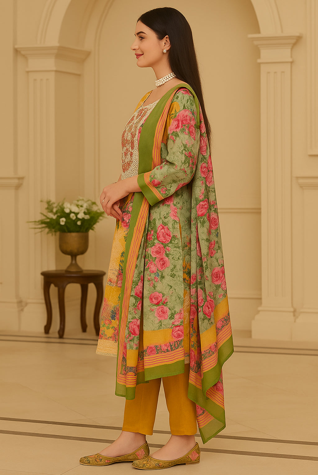 Mustard Meadow Floral Ensemble