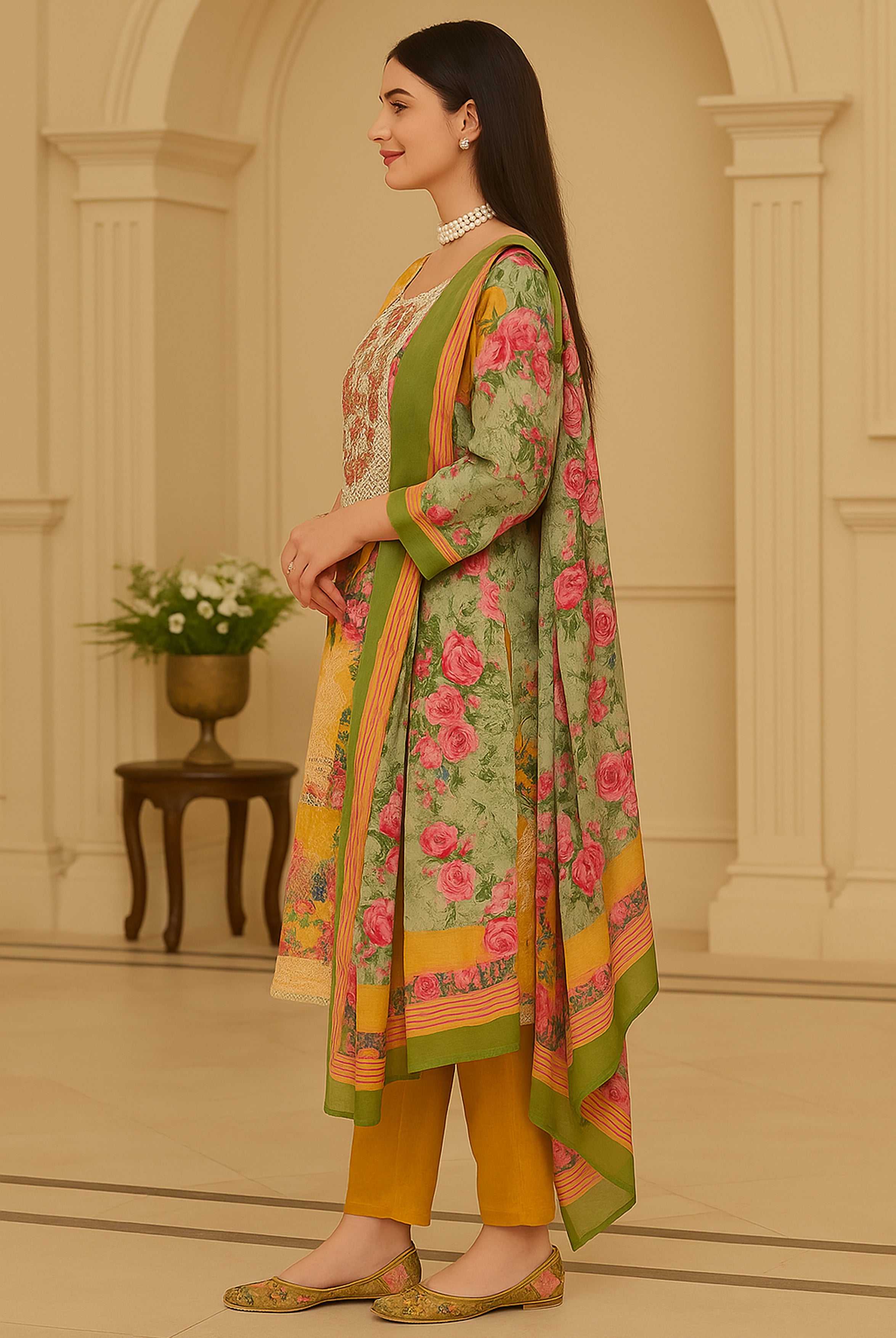 Mustard Meadow Floral Ensemble