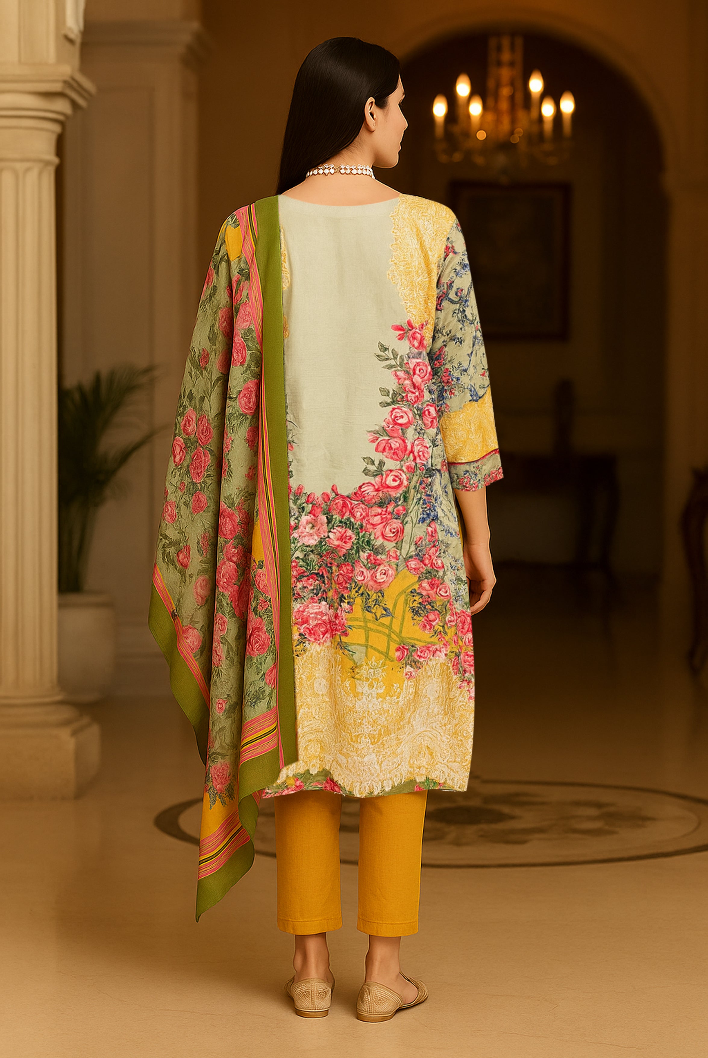 Mustard Meadow Floral Ensemble