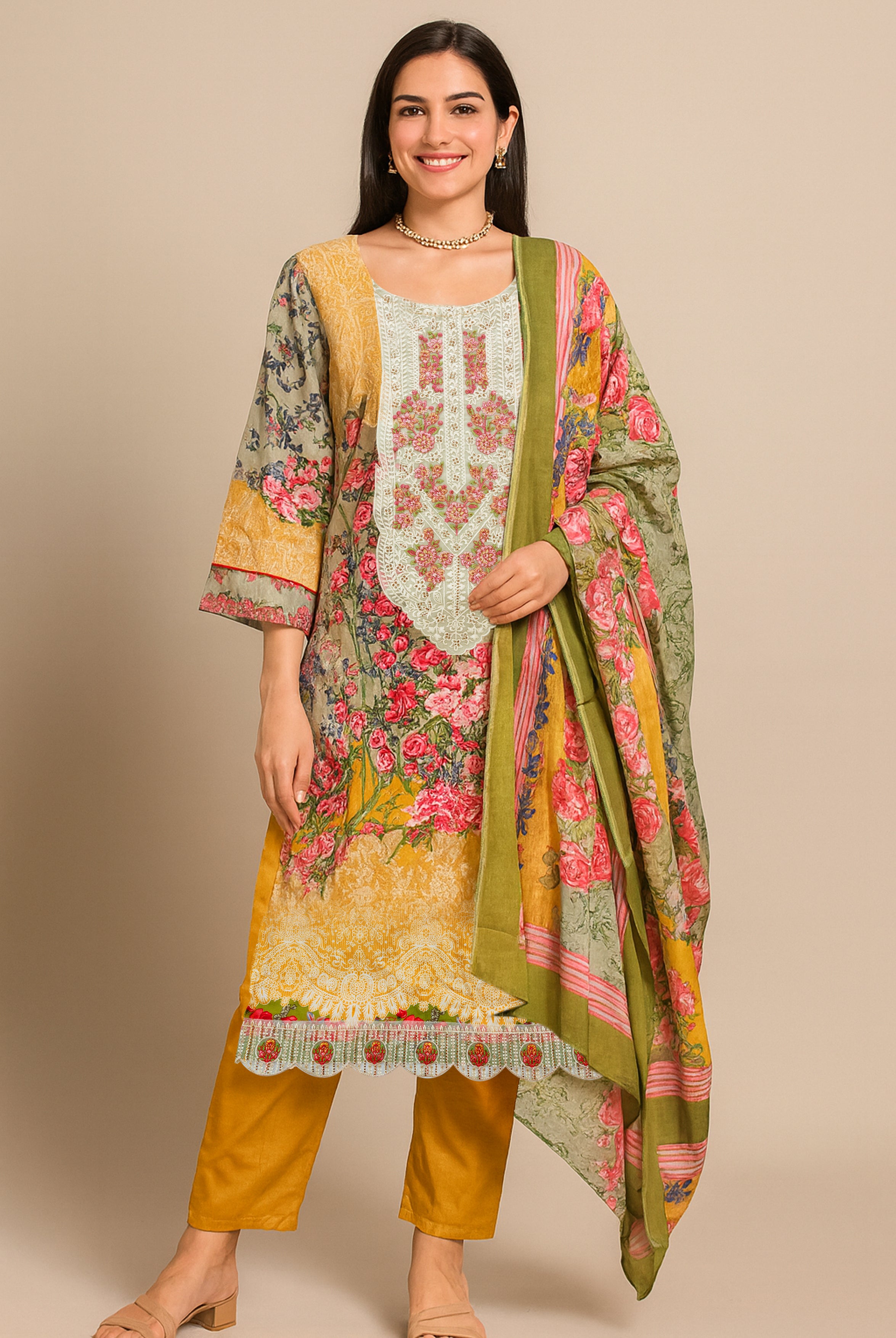 Mustard Meadow Floral Ensemble