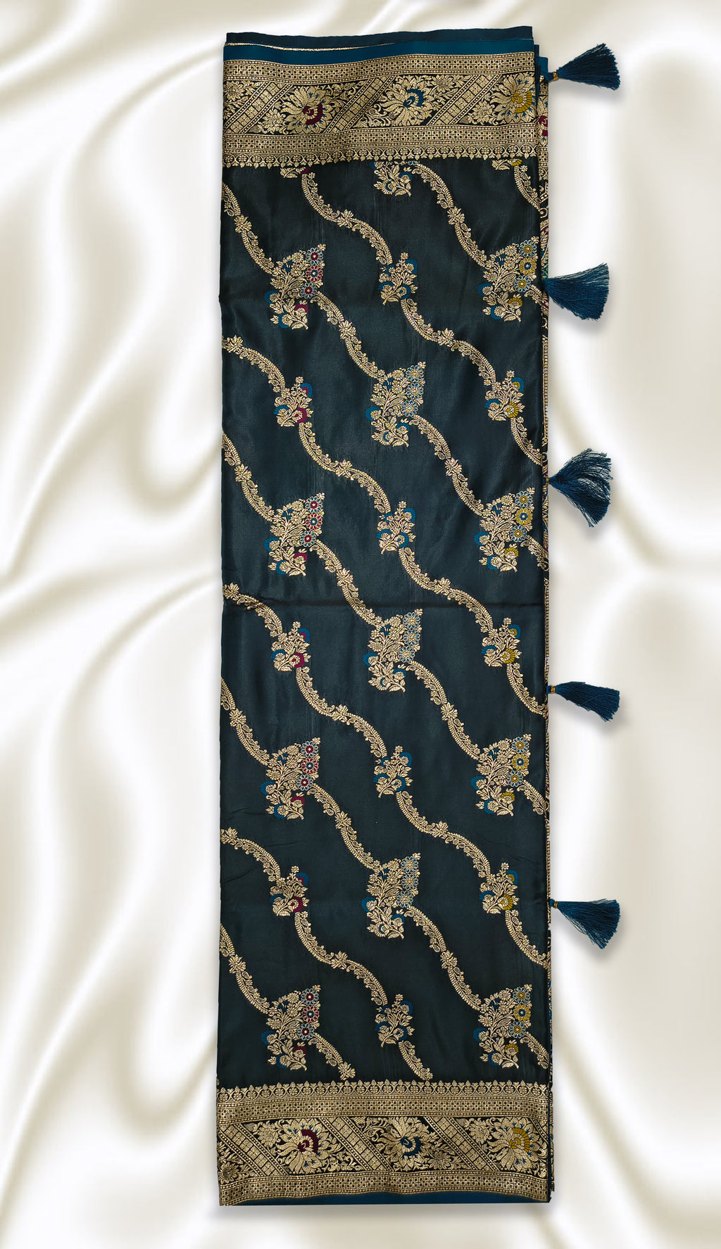 Navy Minakari Elegance Saree