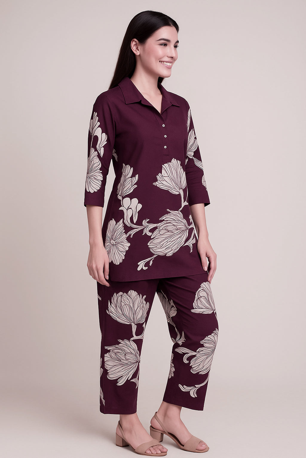 Plum Blossom Co-ord Set