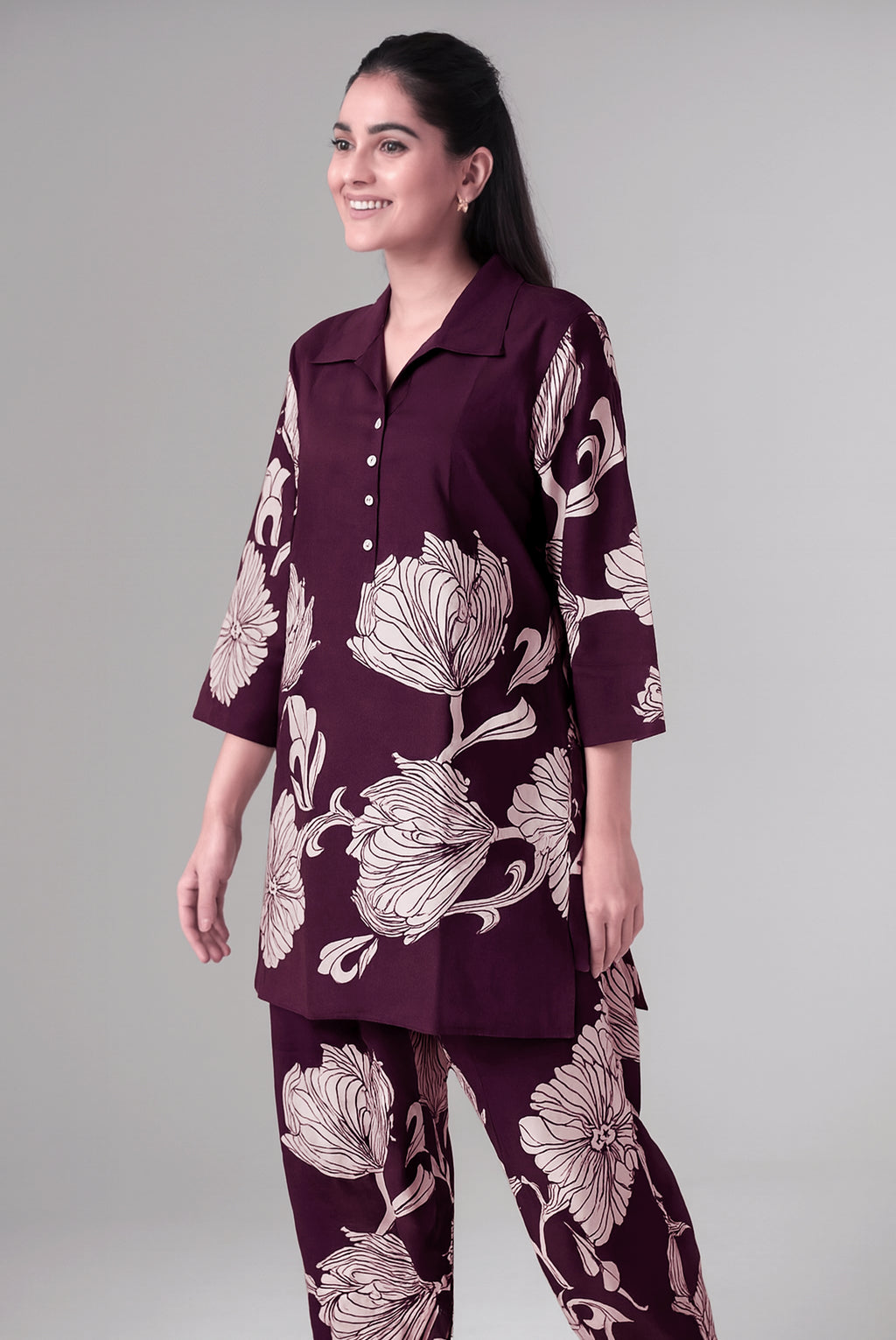 Plum Blossom Co-ord Set