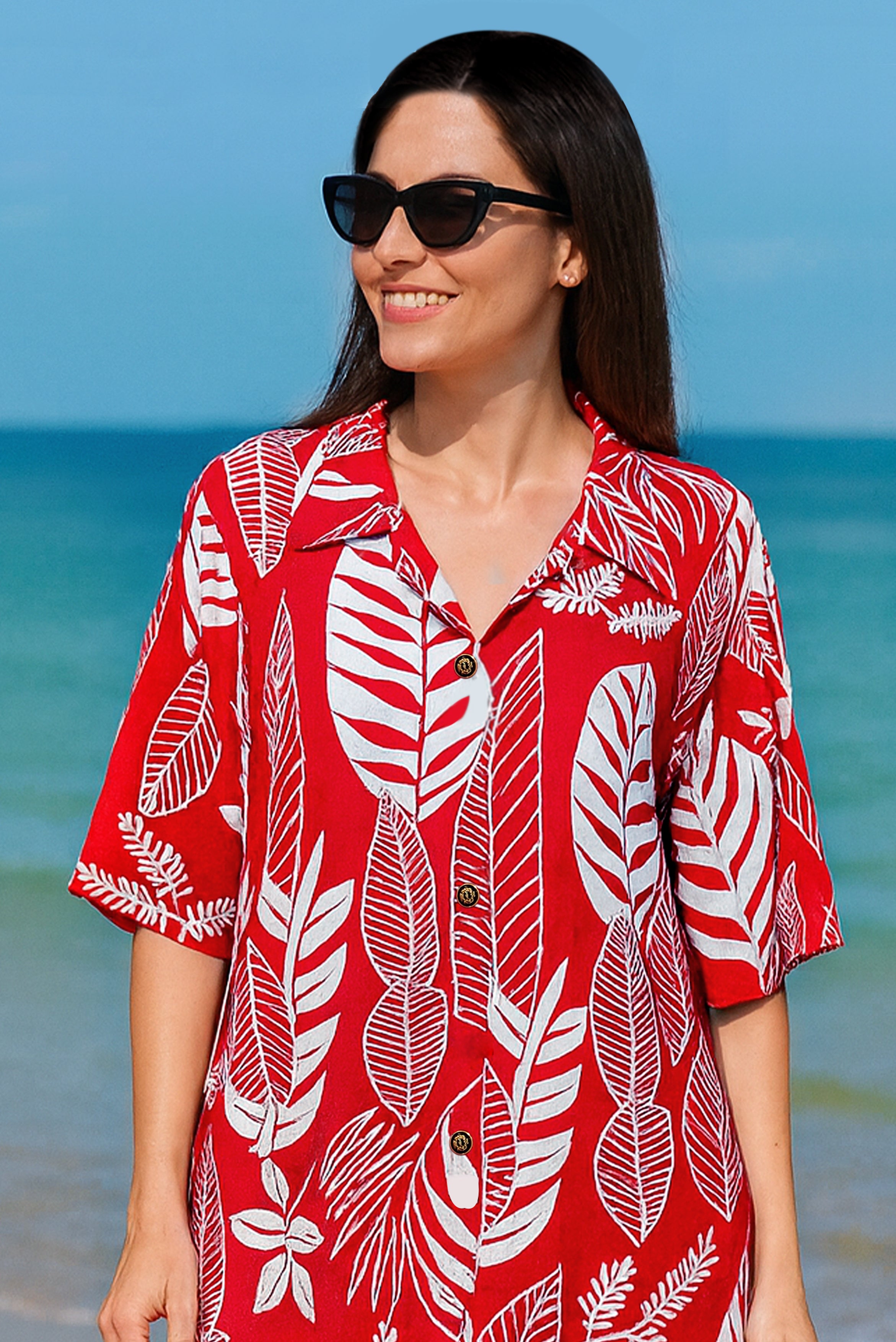 Tropical Leaf Print Co-Ord Set