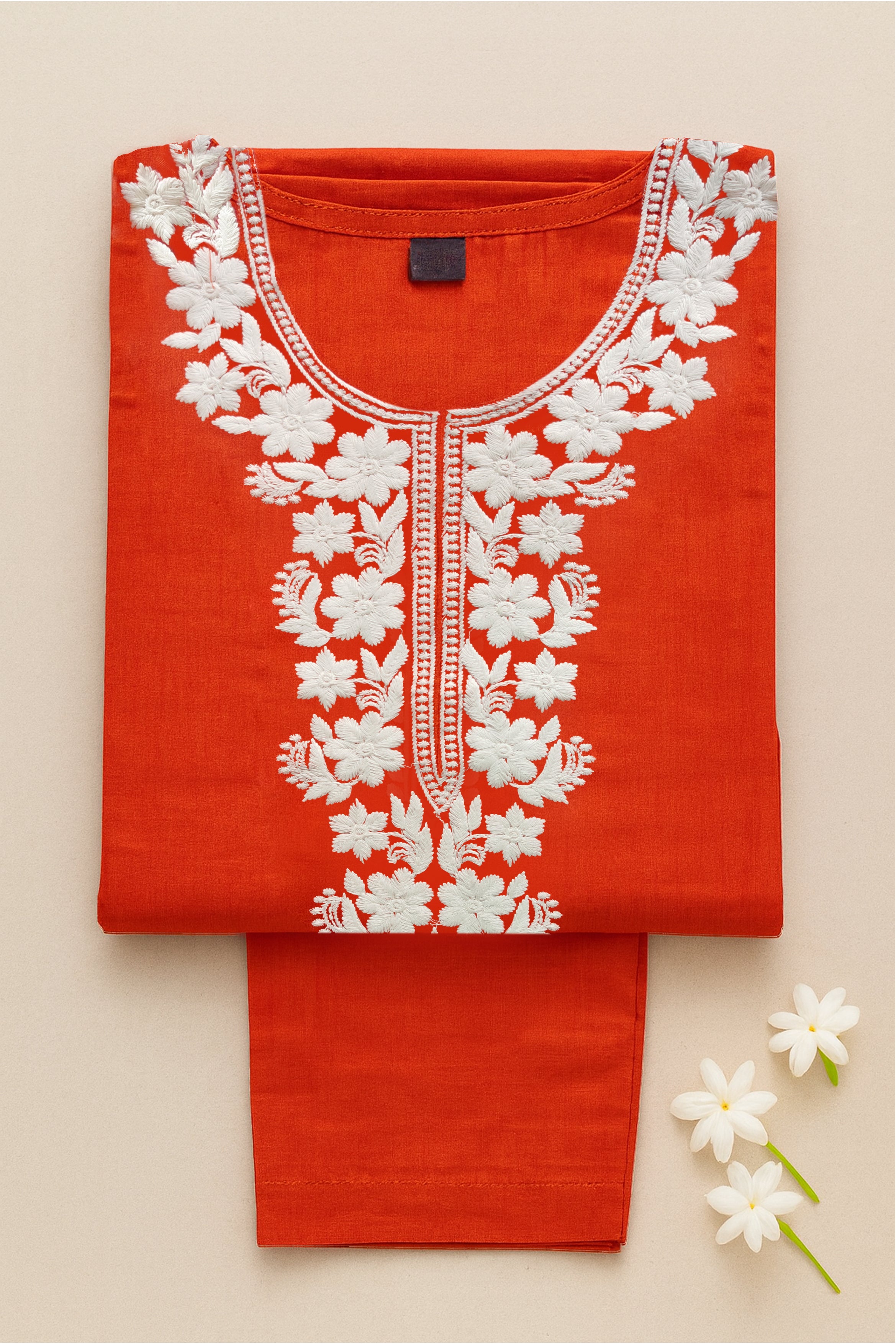 Rustic Charm Chikankari Kurta Set